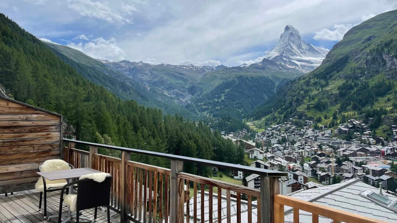 Chalet Luna, Propably Best View Of Matterhorn, Ski In,Out Церматт Экстерьер фото