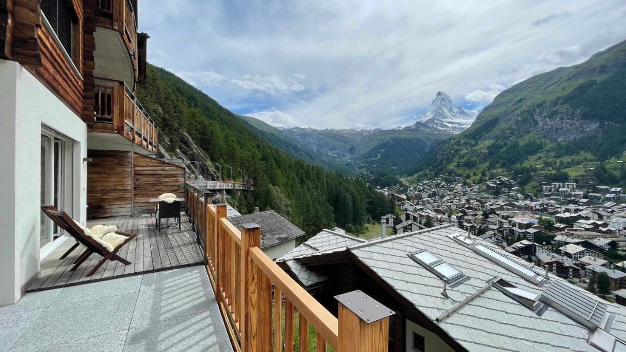 Chalet Luna, Propably Best View Of Matterhorn, Ski In,Out Церматт Экстерьер фото